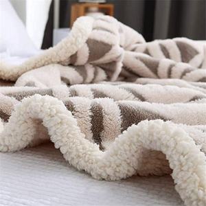 Made in China Custom Designs Multi Color Soft and Skin-friendly Cutting Sherpa Throw <strong>Blankets</strong> - Product Image 5