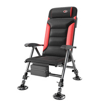 Chaise de pêche pliante inclinable en gros, tabouret de pêche portable multifonction