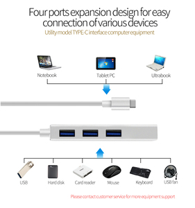 2023 멀티 포트 유형 <span class=keywords><strong>C</strong></span> 어댑터, 고속 <span class=keywords><strong>USB</strong></span> 3.0 허브 멀티 <span class=keywords><strong>USB</strong></span> 스플리터 4 포트 - Product Image 4