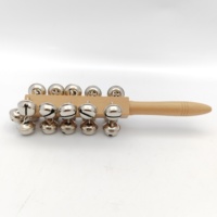 Wooden Percussion Instrument Music Teaching Tool Educational Gift Bells Battery Operated 5 Scales Baby Rattles for Children Toy