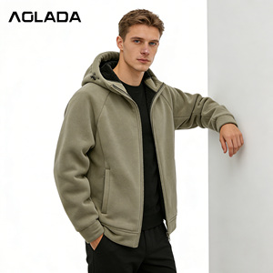 Factory Direct Classic Solid Color Stretch Cuff Warm and Windproof Hooded <strong>Jacket</strong> Customized Outdoor Casual Men's <strong>Jacket</strong> - Product Image 6