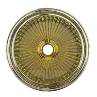 Jantes chromées pour voiture, 13 14 15 16 17 18 20 22 pouces, 20x8 22x8, à rayons droits/croisés, 72 100 150 rayons, moyeu doré