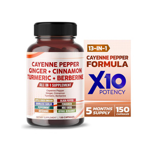 Private Label Biologische Cayennepeper Supplement Cayennepeper <span class=keywords><strong>Capsules</strong></span> - Product Image 1