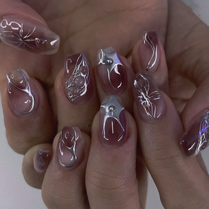 <span class=keywords><strong>Faux</strong></span> <span class=keywords><strong>ongles</strong></span> à presser Maillard Leopard, marque privée, couleur <span class=keywords><strong>bordeaux</strong></span>, courts, artificiels, tendance automne, réutilisables, fournisseur de <span class=keywords><strong>faux</strong></span> <span class=keywords><strong>ongles</strong></span> - Product Image 6