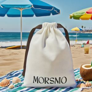 Brown <b>Drawstring</b> Cotton <b>Canvas</b> Pouch - Durable Gift <b>Bag</b> with Custom Logo - Product Image 6