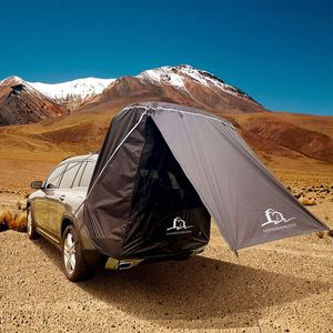Tente de protection pliable légère à trois couches en polyester, imperméable 3000 mm, avec revêtement en nylon + PVC, pour hayon de SUV et fourgonnette, usage extérieur - Product Image 1