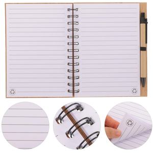 Cuaderno Espiral con Bolígrafo <span class=keywords><strong>para</strong></span> Estudiantes, Suministros de Oficina, Ecológico, de Bambú, Encuadernado en Espiral A5, <span class=keywords><strong>para</strong></span> el Regreso a Clases - Product Image 3