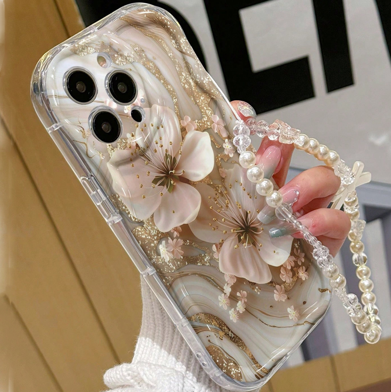 Luxury White Lily Flower Print With Bracelet Ice Cream Wave Edge TPU Mobile Phone Cover Case for Iphone 11 12 13 14 15 16 17 Air| Alibaba.com Luxury White Lily Flower Print With Bracelet Ice Cream Wave Edge TPU Mobile Phone Cover Case for Iphone 11 12 13 14 15 16 17 Air| Alibaba.com