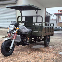 Tricycle cargo à essence 3 roues 200cc en promotion, fabrication chinoise avec auvent, moto à trois roues avec toit personnalisé