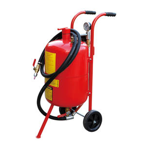 Prix d'usine : Sableuse à réservoir, machine de sablage 10 gallons (40 litres), 60-125 PSI, 6-25 CFM, roulettes directionnelles 2x6 pouces - Product Image 2