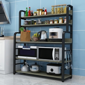 Étagère de <span class=keywords><strong>cuisine</strong></span> polyvalente multifonctionnelle en bois pour <span class=keywords><strong>micro</strong></span>-ondes et îlots/chariots de rangement - Product Image 5