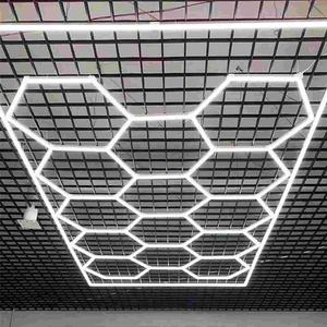 Led Hexagon Garage Licht Voor Auto Detaillering Honingraat Werkplaats Werklamp - Product Image 1