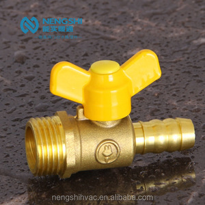 Válvula de bola de <span class=keywords><strong>Gas</strong></span> de latón macho, 1/2 pulgadas, con mango de mariposa - Product Image 2