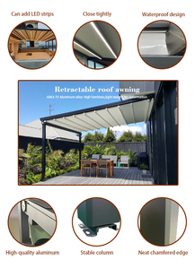 <span class=keywords><strong>Toldo</strong></span> de Techo Retráctil para invernadero, sistema de pérgola de vidrio motorizado, <span class=keywords><strong>coste</strong></span> de sombra - Product Image 3