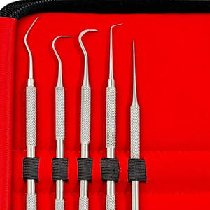 Juego de Herramientas Dentales de Acero Inoxidable para la Eliminación de Sarro, Espejo Bucal y Sondas de Examen Dental Reutilizables al por Mayor - Product Image 5