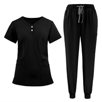Ensembles de blouses et pantalons d'infirmiers à manches courtes pour hommes, avec logo personnalisé imprimé, pour les professionnels de la santé