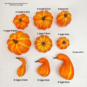 High-quality Soft <b>Matte</b> <b>Rubber</b> Foam Artificial Pumpkin Thanksgiving Harvest Festival Cross-Border Popular Fruit Accessory - Product Image 6