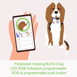 SCiE8 BLE5.0 personas portátiles/mascota iBeacon Eddystone sensor de movimiento Etiqueta de seguimiento Bluetooth SOS botón programable - Product Image 6