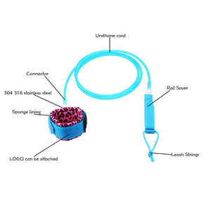 Leash de surf en TPU Leopard Sports Products, corde de remorquage droite, équipement de sécurité pour le ski nautique, le surf et la plage - Product Image 4