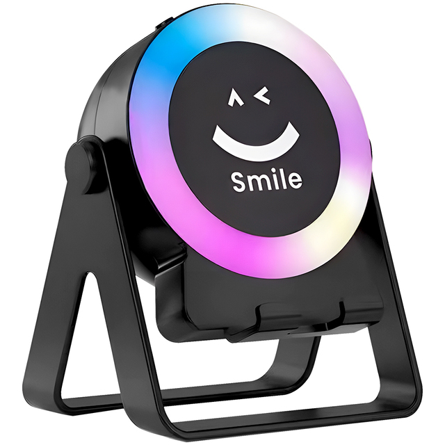 2025 New Arrival Portable for Bluetooth Speakers with RGB LED Lighting Intelligent Sensing 360 Degree Bracket Design