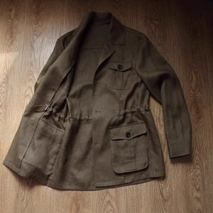 Nuova <span class=keywords><strong>Giacca</strong></span> Vintage in <span class=keywords><strong>Lino</strong></span> Non Strutturata per <span class=keywords><strong>Uomo</strong></span>, <span class=keywords><strong>Giacca</strong></span> Safari Monocolore, Blazer Casual Primaverile e Autunnale - Product Image 1