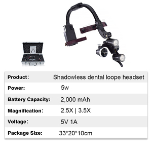 Lupas binoculares dentales, lupas dentales y quirúrgicas, lámpara de lupa, lupas dentales 2.5X 3.5X, lupas dentales Led - Product Image 5