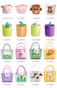 Recién llegado, cesta de conejito de Pascua, bolso de mano bonito para niños, bolso de regalo para juguetes, huevos de caramelo, almacenamiento portátil, decoraciones para fiestas y festivales - Product Image 6