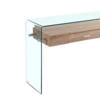 Table en bois antique miroir, échantillon gratuit, moderne italien en verre noir, photo haut en marbre extensible, console
