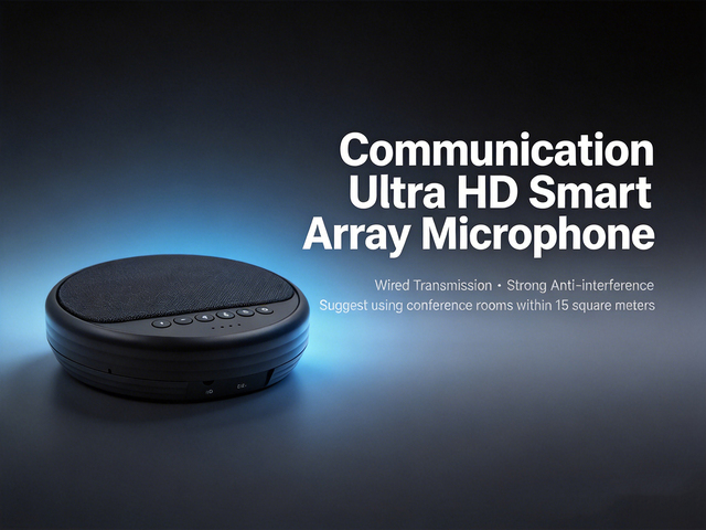 USB Conference Microphone 360° Voice Pickup Speakerphone with AI Noise Reduction Plug & Play Portable Mic for Zoom Teams Meeting