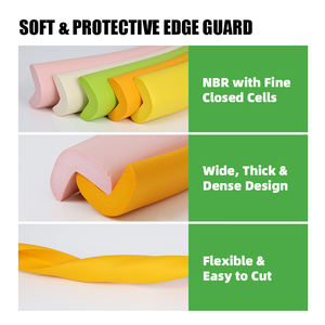 <span class=keywords><strong>Protection</strong></span> d'angle de meuble en mousse NBR souple de marque JCB, prix direct usine, <span class=keywords><strong>protection</strong></span> de sécurité pour bébé, forme en L, autocollante, découpable - Product Image 2