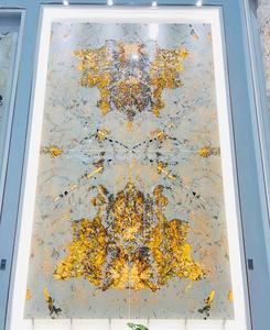 Bookmatched และ backlit Patagonia หินแกรนิตแผ่นใหญ่ขัดทันสมัยสำหรับผนังโรงแรม - Product Image 6