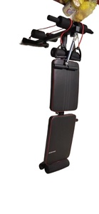 KaraQoton Planche Abdominale Pliante Réglable en Métal Unisexe, <span class=keywords><strong>Banc</strong></span> Multifonctionnel en ABS pour Tonification Abdominale et Équipement de Fitness pour Sit-up - Product Image 4