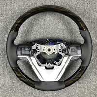Compatible avec le volant chauffant en cuir noir pour Highlander 2015-2019