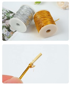 Wholesale 50 Meter Gold Silver <strong>Braided</strong> Hair Cord String <strong>Braided</strong> Dreadlocks Hair Rope Wig <strong>Accessories</strong> Elastic Band - Product Image 3