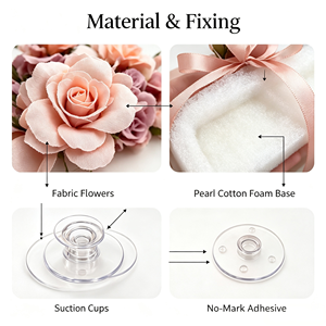 Flores Artificiales de Seda, Grandes, en Forma de V, Estilo Vintage Moderno, Decoración Profesional <span class=keywords><strong>para</strong></span> <span class=keywords><strong>Autos</strong></span> de Boda, Arreglos con Lazos <span class=keywords><strong>para</strong></span> <span class=keywords><strong>Bodas</strong></span> - Product Image 4