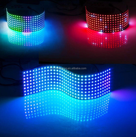 Panel LED Flexible WS2812 SK6812 DC5V WS2812b 8x8 8x32 16x16, Matriz de Píxeles RGB, Pantalla Programable DIY