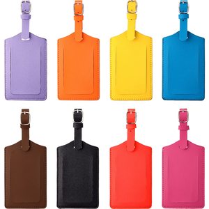 Accessoires de voyage en gros : Étiquette de bagage personnalisée en cuir PU avec logo pour valise et sac - Product Image 6