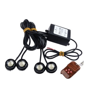 JHS LED voiture aigle yeux antibrouillard une ceinture quatre COB Led tourner ampoule de stationnement DRL <span class=keywords><strong>clignotant</strong></span> lumière clignotante avec conduite à distance - Product Image 4