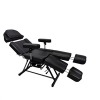 Chaise de tatouage hydraulique réglable |   Lit de salon de beauté multifonctionnel pour tatouage, piercing et soins du visage