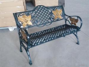 Banc <span class=keywords><strong>de</strong></span> <span class=keywords><strong>jardin</strong></span> en bronze tout en fonte d'<span class=keywords><strong>aluminium</strong></span> vintage motif <span class=keywords><strong>de</strong></span> fleurs style patio banc <span class=keywords><strong>de</strong></span> parc chaise 2 places banc en métal - Product Image 4