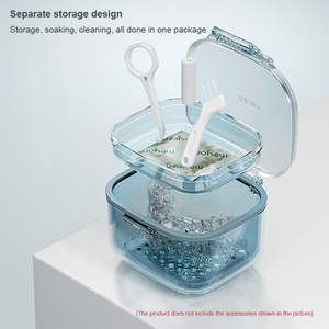 Chất lượng cao ba lớp PC + Vật liệu Silicone xách tay chỉnh nha nha khoa giữ trường hợp/Lưu giữ hộp/răng giả hộp - Product Image 3