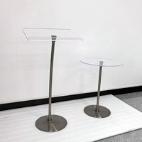 Pupitre de Chaire en Acrylique – Podium en Acrylique de Haute Qualité Idéal pour les Restaurants, Mariages, Bureaux et Salles de Classe
