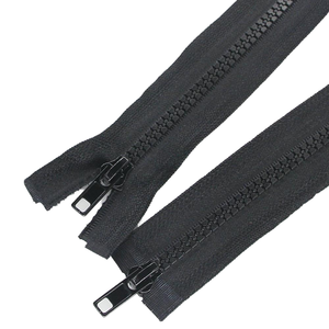 Double glissière <span class=keywords><strong>Derlin</strong></span> Zip Open-End Laiton Métal Fermeture à glissière pour matelas PVC Imperméable en plastique pour tentes Sacs Vêtements - Product Image 1