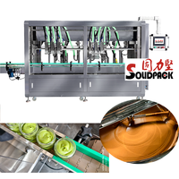 Solidpack Automatische Tracking Verpakkingsproductielijn Zonnebloemolie Kookpalmolie Plantaardige Olie Afvulmachine