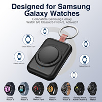 Mini banque de puissance magnétique sans fil 1800mAh pour Samsung et Apple Watch Solution de charge portable pour Smartwatch