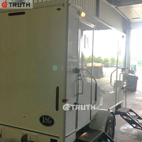Chine extérieur portable salles de bain chariot portable toilettes remorque camping caravane mobile toilette remorque