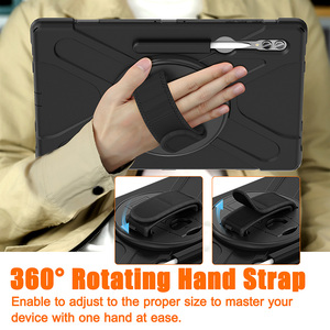 Nhiệm vụ nặng nề chống sốc trường hợp với dây đeo tay chân đế dây đeo vai cho <span class=keywords><strong>Samsung</strong></span> Galaxy Tab S9 siêu 14.6 2023 x910/x916b/x918u - Product Image 2