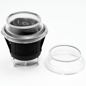 Interrupteur rond On Off 15 16 19 20 22 <span class=keywords><strong>23</strong></span> MM avec capuchons étanches 2 3 4 6 broches Interrupteur à bascule à deux positions Kcd1 3A 6A 10A 250V - Product Image 2