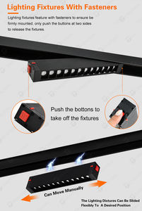 Luces <span class=keywords><strong>de</strong></span> pista LED <span class=keywords><strong>de</strong></span> 3 circuitos flexibles modernas, sistema <span class=keywords><strong>de</strong></span> iluminación <span class=keywords><strong>de</strong></span> riel, iluminación colgante montada en Led - Product Image 4