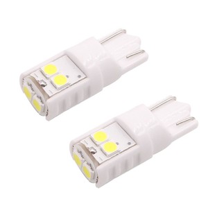 หลอดไฟ LED เซรามิก T10 W5W 168 194 3030 6SMD 12V 24V สำหรับไฟเลี้ยวข้างรถยนต์ สีแดง ขาว น้ำเงิน ไฟส่องป้ายทะเบียน - Product Image 1